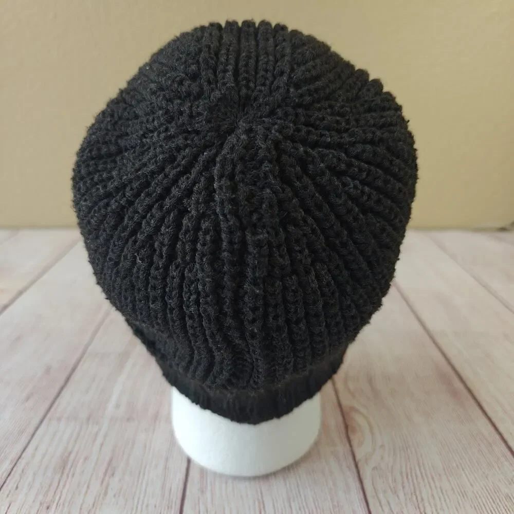Men's HNYP wool blend knit visor beanie hat